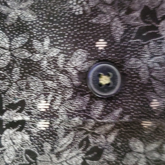 Denim & Flower floral design long sleeve shirt - Picture 6 of 8